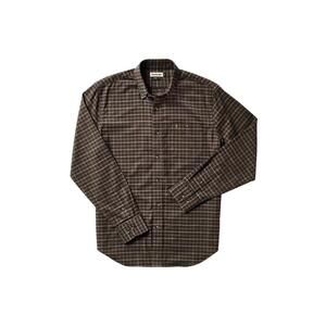 NEW TOM BECKBE men's uplander shirt in olive plaid